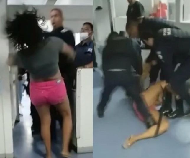 Not Cias Policial Empurra E Derruba Mulher No Ch O Ap S Ela Reclamar Da Demora No Atendimento