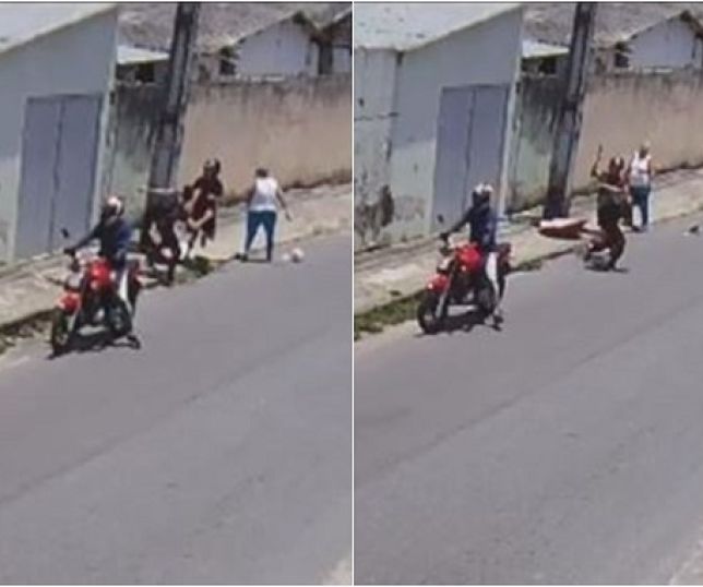 Vídeo: Adolescente autista leva coronhadas ao defender avó agredida por assaltantes.