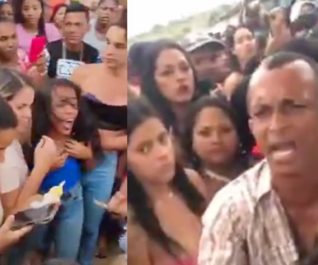 Fiel e amante disputam no soco qual delas vai fazer visita íntima para o ''alecrim dourado'' no presídio. VEJA VÍDEO