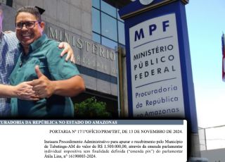 Deputado Átila Lins entra na mira do MPF após destinar 'Emenda Pix' suspeita de R$ 1,5 milhão para Tabatinga