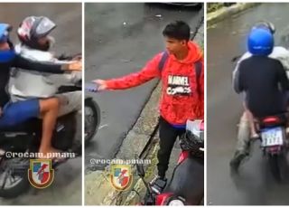 Rocam tira mais dois motoqueiros assaltantes de circulação quando faziam arrastão na Zona Leste de Manaus. VEJA VÍDEO
