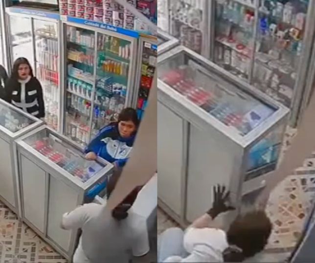 Câmera de segurança flagra momento em que jovem executada por homem misterioso dentro de drogaria. VEJA VÍDEO