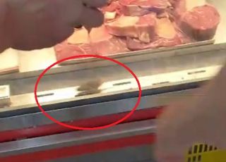 Clientes encontram e filmam rato dentro do expositor frigorífico de carnes no Supermercado Rodrigues, Zona Norte de Manaus. VEJA VÍDEO