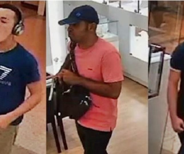 Veja quem são os três criminosos que assaltaram joalheria Di Donna no Amazonas Shopping. Força Tática e Rocam continuam em operação para prendê-los. VEJA VÍDEO
