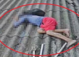 IMAGENS FORTES! Ladrão sobe em telhado de salão de beleza e morre eletrocutado no bairro Dom Pedro, Zona Centro-Oeste de Manaus. VEJA VÍDEO
