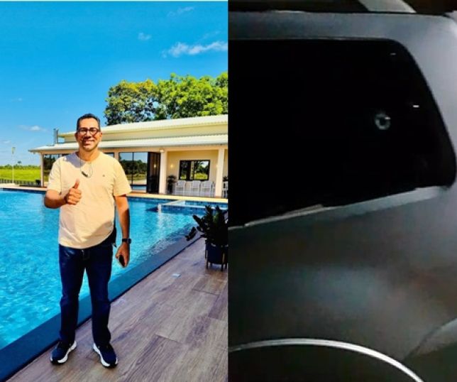 Ex-vereador e secretário da prefeitura de Lábrea sofrem ataque ao chegar em casa; os tiros atingiram apenas o carro que dirigia. VEJA VÍDEO