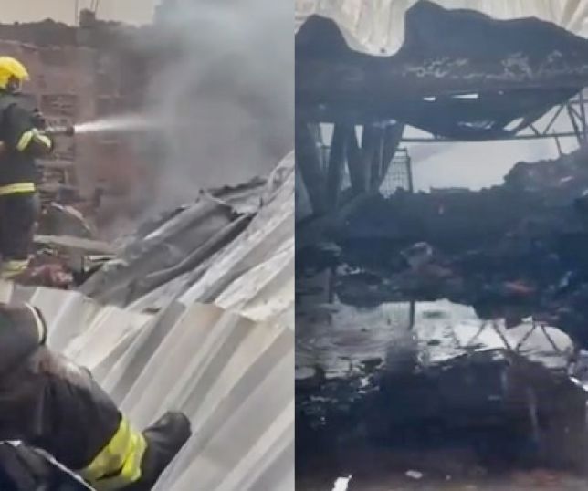 Galpão de loja de confecções é totalmente destruído por incêndio ao amanhecer do dia no bairro da Cidade Nova, Zona Norte de Manaus. VEJA VÍDEO E REPORTAGEM DO 'PORTAL DO ZACARIAS' AO VIVO
