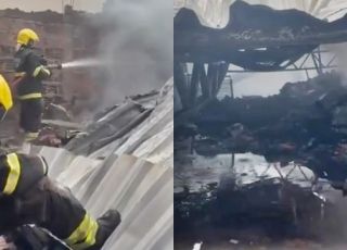 Galpão de loja de confecções é totalmente destruído por incêndio ao amanhecer do dia no bairro da Cidade Nova, Zona Norte de Manaus. VEJA VÍDEO E REPORTAGEM DO 'PORTAL DO ZACARIAS' AO VIVO