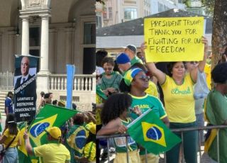 Brasileiros que vivem no exterior se unem aos protestos 'Reaja Brasil!'