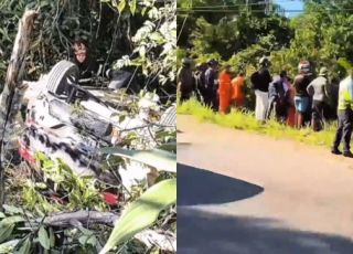 Carro capota, colide com poste, cai em área de mata e motorista morre na Avenida do Turismo, bairro do Tarumã, Zona Oeste de Manaus. VEJA VÍDEOS