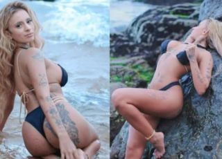 Modelo Manu Silva é uma mulher linda, sexy e apaixonada por tatuagens, a beldade arrasa com seu corpo escultural nas redes sociais. VEJA FOTOS