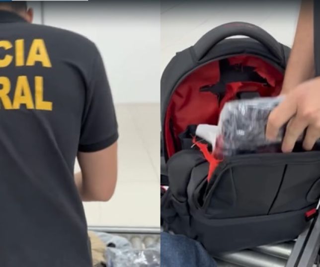 Casal colombiano é preso em flagrante delito com 4,6 quilos de cocaína no Aeroporto Internacional de Tabatinga, interior do Amazonas. VEJA VÍDEO