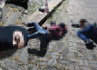 IMAGENS FORTES! Câmeras de segurança mostram momento em que vigilante reage a tentativa de execução em galpão e mata dois homens encapuzados e deixa um ferido. TUDO FILMADO. VEJA VÍDEOS