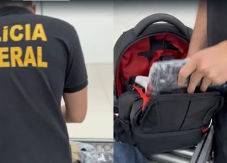 Casal colombiano é preso em flagrante delito com 4,6 quilos de cocaína no Aeroporto Internacional de Tabatinga, interior do Amazonas. VEJA VÍDEO