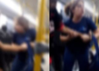 Mulher arrasta adolescente por disputa de assento em ônibus vazio e vídeo viraliza. VEJA VÍDEO