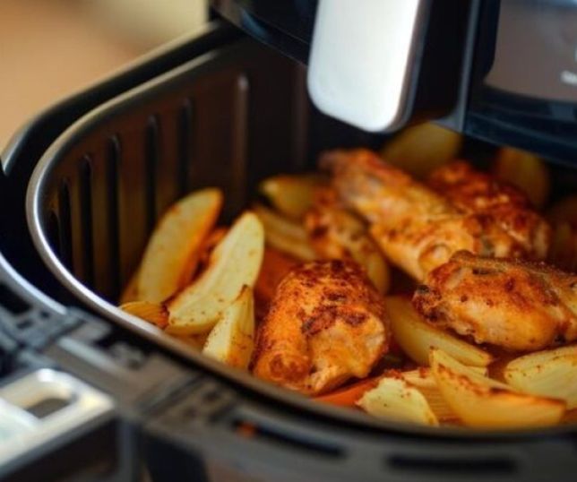 É perigoso esquentar comida na air fryer?