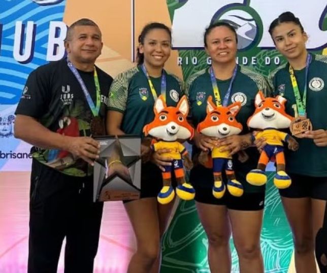 Handebol amazonense conquista medalha de bronze nos Jogos Universitários Brasileiros 2025