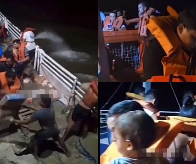 Passageiros ficam desesperados após parte da ferry boat alagar e ser forçado a parar próximo à Ilha do Capim. VEJA VÍDEOS