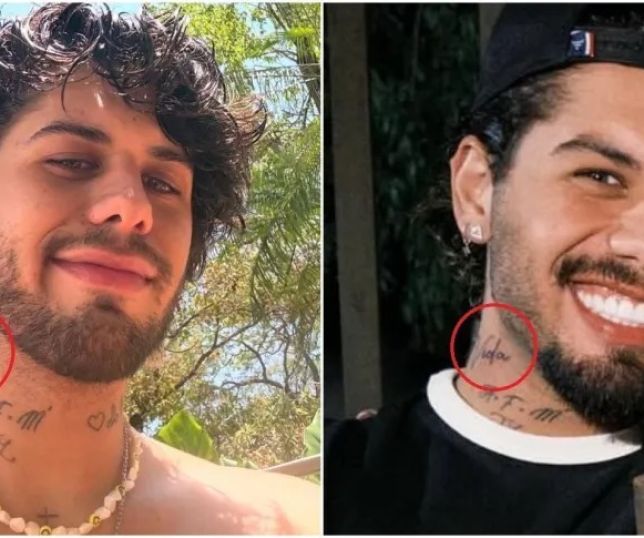 Na casa de Ana Castela, Zé Felipe muda tatuagem feita para Virginia