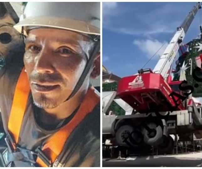 Morre no hospital um dos trabalhadores atingidos pelo guindaste que tombou durante montagem de árvore de Natal no Largo de São Sebastião no Centro de Manaus