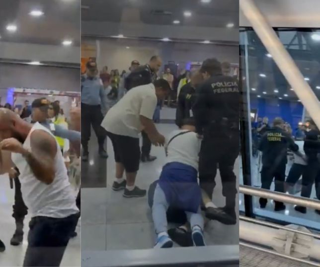 Homem fica bêbado na sala vip, perde voo e tenta quebrar aeroporto em PE. VEJA VÍDEO