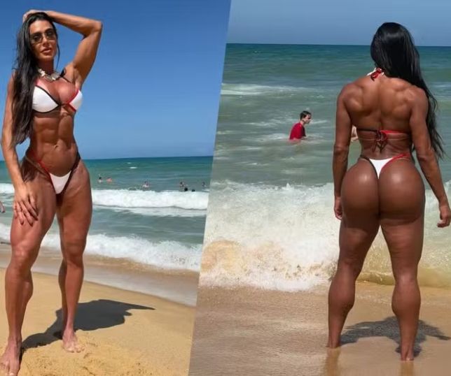 Gracyanne Barbosa posa de biquíni em praia e arranca elogio de fãs: Musa inspiradora