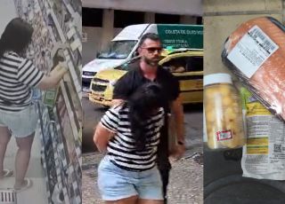 Mulher tenta levar salmão por R$ 1,99 ao trocar código de barras e é presa. VEJA VÍDEO