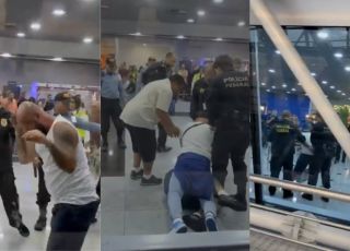Homem fica bêbado na sala vip, perde voo e tenta quebrar aeroporto em PE. VEJA VÍDEO