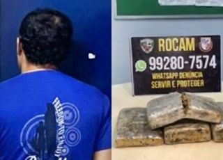 Homem que já tem passagem por tráfico de drogas é preso com cinco quilos de maconha no bairro da Compensa, Zona Oeste de Manaus. VEJA VÍDEO
