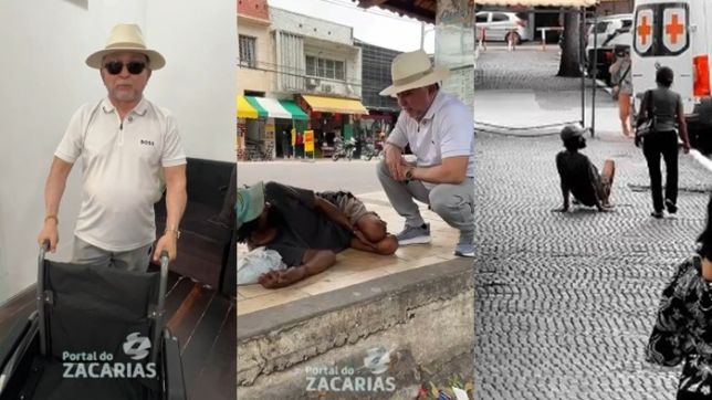 HOMEM QUE SE ARRASTA PELAS RUAS DE MANAUS RECUSA AJUDA DO JORNALISTA ANTÔNIO ZACARIAS E FOGE DE CÂMERA APÓS OFERTA DE CADEIRA DE RODAS E ROUPAS LIMPAS. VEJA VÍDEO