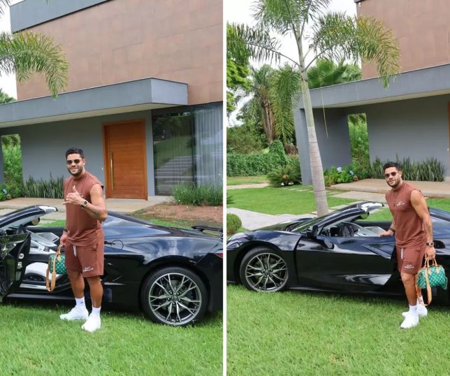 Hulk ostenta superesportivo de até R$ 1,5 milhão nas redes sociais