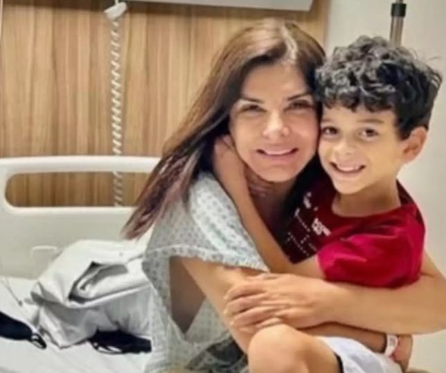 Mara Maravilha deixa UTI, vai para o quarto e recebe visita do filho em hospital de São Paulo