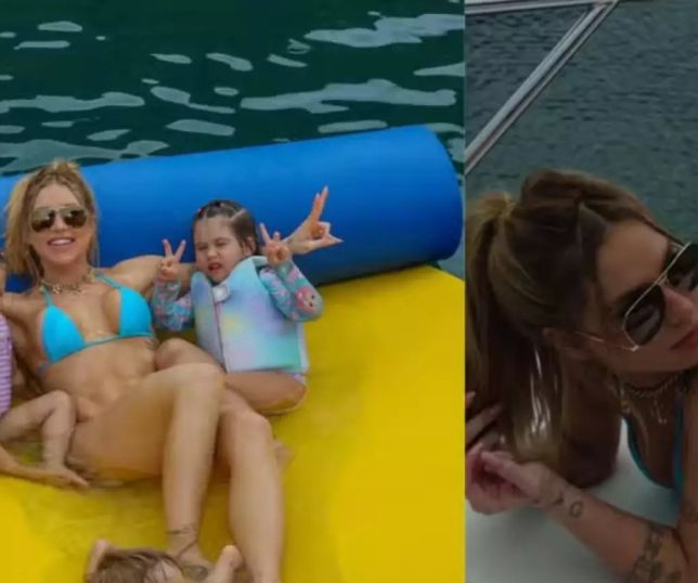 Entre a rotina intensa e o Carnaval, Virginia Fonseca aproveita passeio de barco com os filhos