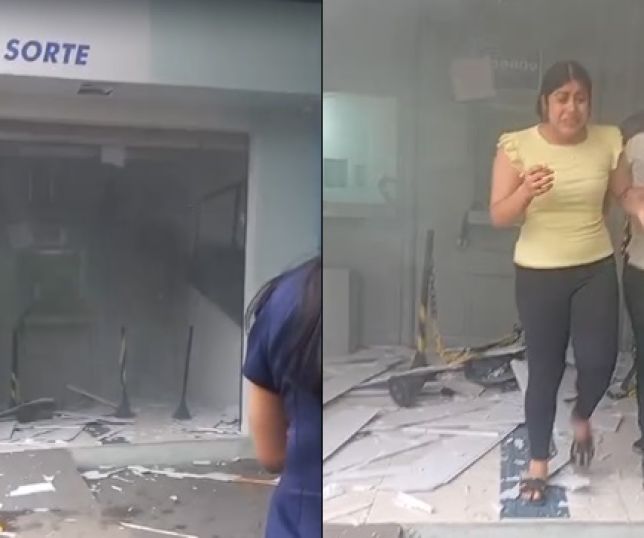 Bandidos detonam explosivo durante assalto em casa lotérica no bairro Monte das Oliveiras, Zona Norte de Manaus. VEJA VÍDEOS E REPORTAGEM DO 'PORTAL DO ZACARIAS' AO VIVO