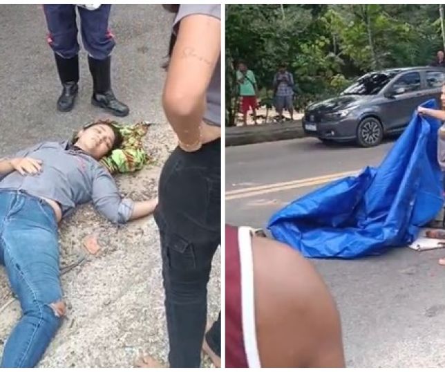 Motociclista e passageira ficam gravemente feridos em acidente na estrada do Tarumã, Zona Oeste de Manaus. VEJA VÍDEO
