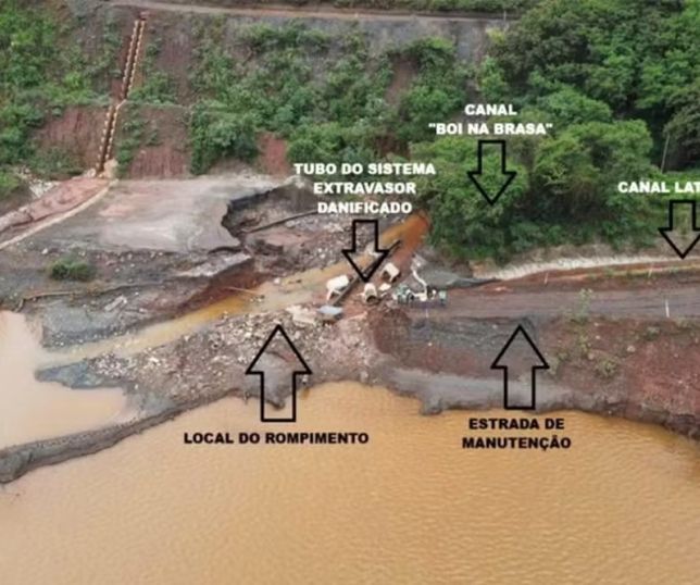 Justiça determina paralisação imediata de operações da Vale em Ouro Preto após rompimento de estrutura