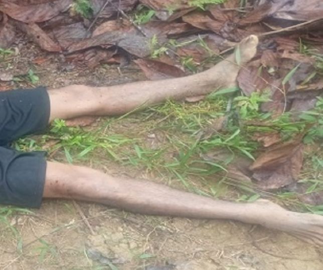 IMAGENS FORTES! Corpo de homem com marcas de tortura é encontrado em estrada no município de Boa Vista do Ramos, interior do Amazonas
