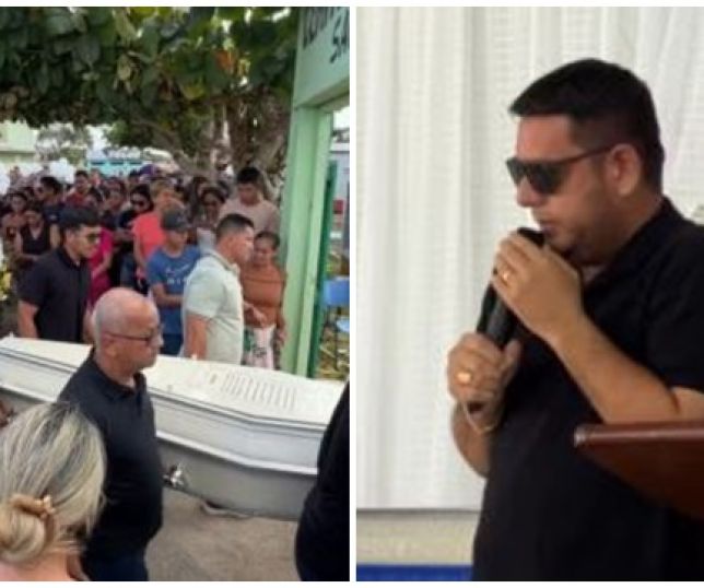 Clima de muita tristeza e comoção no velório e sepultamento da jovem Lara Bianca, uma das vítimas do naufrágio no Encontro das Águas