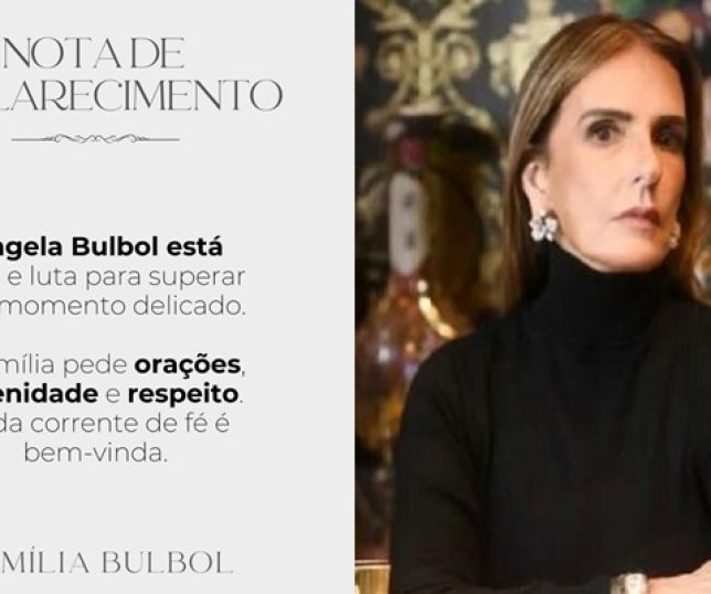 ÂNGELA BULBOL ESTÁ VIVA: Família desmente notícias de morte e pede responsabilidade na divulgação