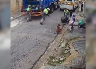 Pitbull foge de residência e ataca dois garis no Jabaquara, em São Paulo. VEJA VÍDEO