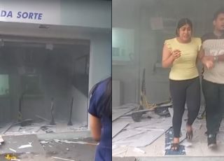 Bandidos detonam explosivo durante assalto em casa lotérica no bairro Monte das Oliveiras, Zona Norte de Manaus. VEJA VÍDEOS E REPORTAGEM DO 'PORTAL DO ZACARIAS' AO VIVO