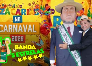 Boneco Gigante do jornalista Antônio Zacarias Abre neste sábado a Banda do 5 Estrelas no Carnaval de Manaus