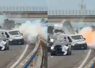 Assaltantes explodem carro-forte e trocam tiros com a polícia na Itália. VEJA VÍDEO
