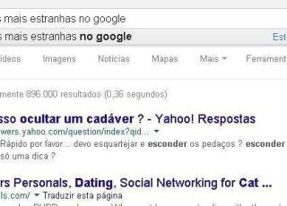 As pesquisas mais estranhas e feitas no Google