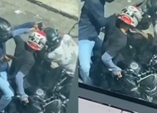 Criminosos rendem vítima e obrigam desbloqueio de celular durante assalto na Avenida Independência. VEJA VÍDEO