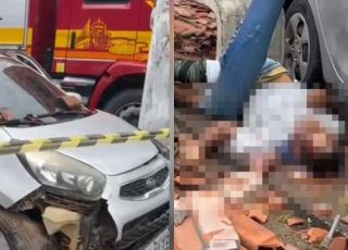 IMAGENS FORTES! Carro desgovernado invade parada de ônibus e mata homem atropelado na Avenida Cosme Ferreira, Zona Leste de Manaus. VEJA VÍDEOS