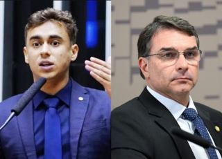 Nikolas Ferreira e Flávio Bolsonaro comentam o rebaixamento de escola de samba que homenageou Lula