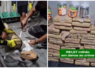 Operação da Base Arpão apreende 70 quilos de drogas avaliados em R$ 1,7 milhão no Rio Solimões, interior do Amazonas. VEJA VÍDEO