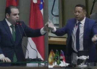 'PUTA, GORDA E ESCROTA': em discussão no Plenário da Assembleia Legislativa, Daniel Almeida relembra ofensas atribuídas a Roberto Cidade, o 'Cocô de Ouro', contra a ex-esposa. VEJA VÍDEO