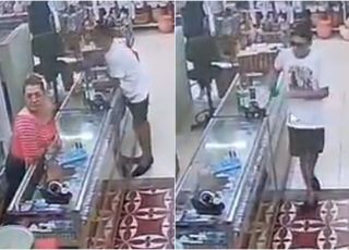 Câmera de segurança filma homem cometendo furto de produto em loja de atacado no Centro de Manaus, Zona Sul. VEJA VÍDEO